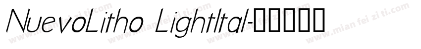 NuevoLitho LightItal字体转换
